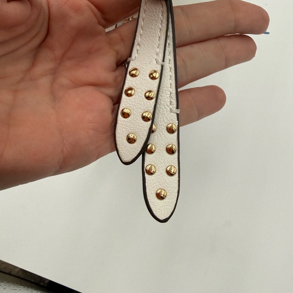 Elegant White Faux Leather Mini Tote Bag INC - Picture 6 of 6